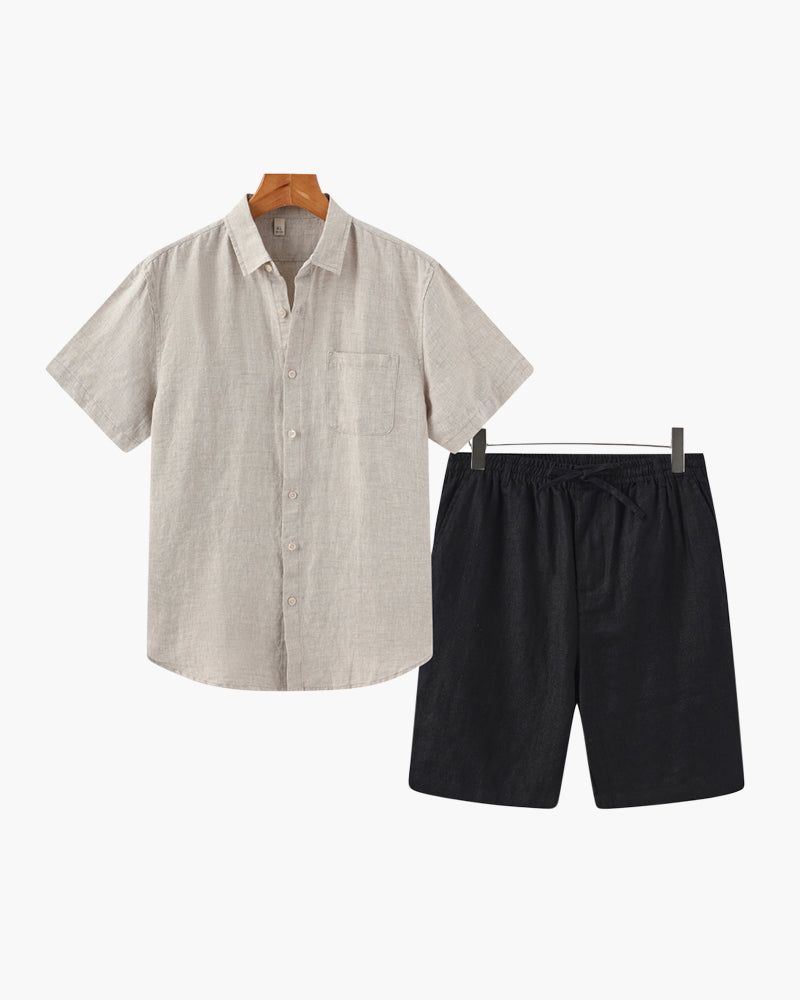 Combo de Lino Old Money (Pantalones Cortos)